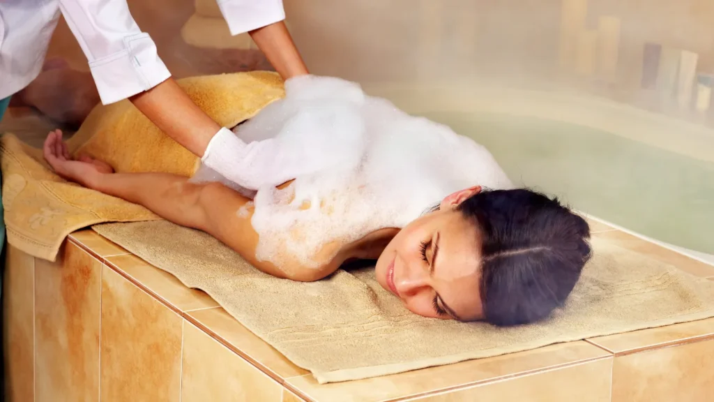  Traditional foam massage at a luxury Istanbul hammam