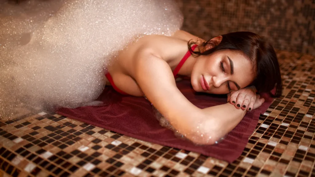 Authentic hammam exfoliation ritual