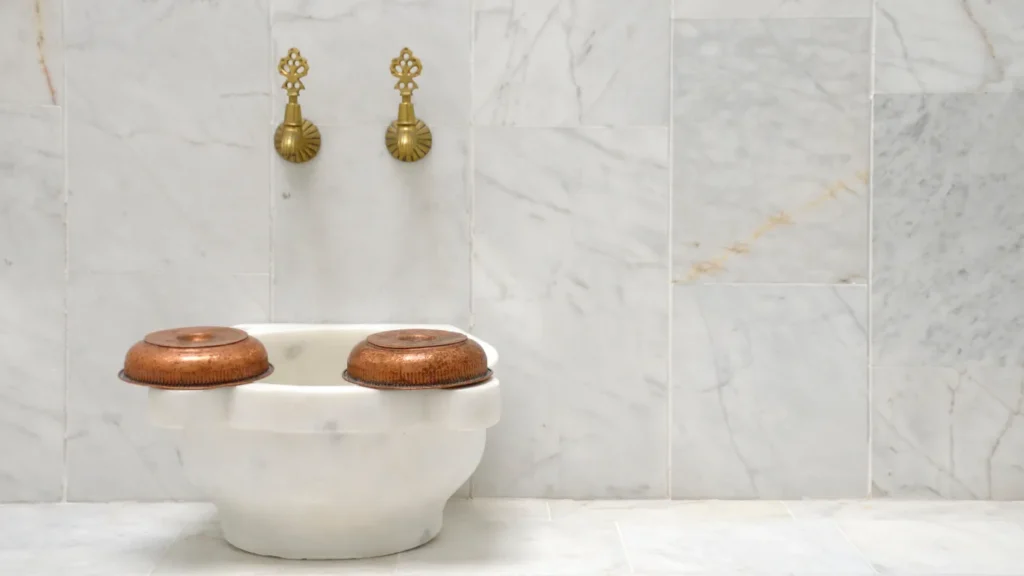 Ottoman heritage hammam decor in Istanbul