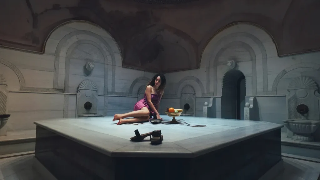 Luxury hammam for couples in candle-lit spa
