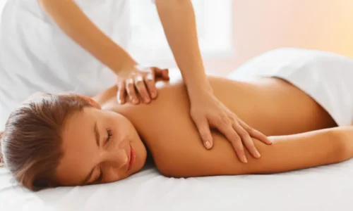 Essential oils used during aromatherapy massage at Victory Spa