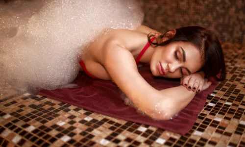 Private marble Turkish bath suite at Victory Spa