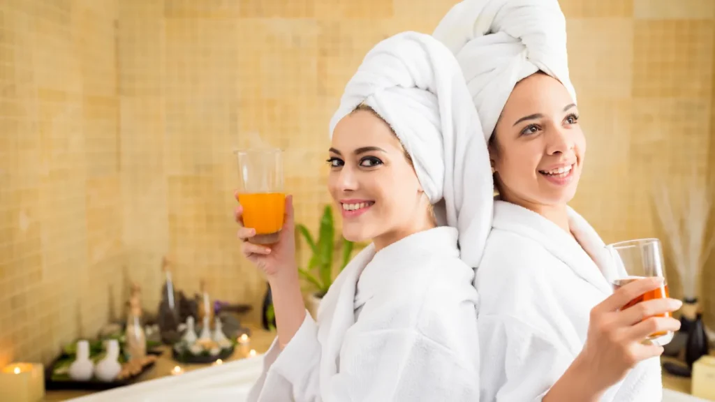 Luxury aromatherapy massage room in Istanbul spa
