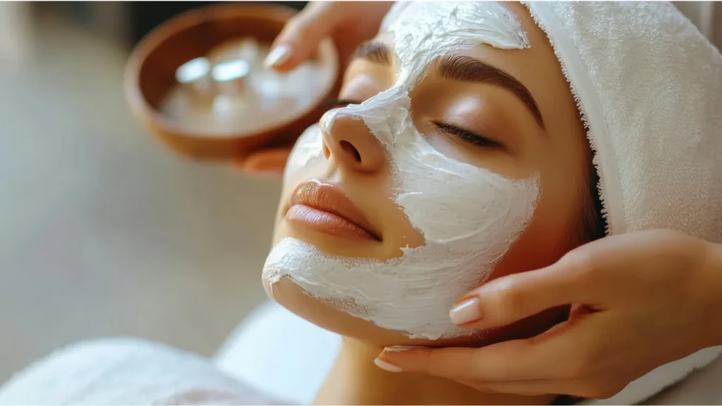 Therapist preparing aromatherapy oils in Istanbul spa