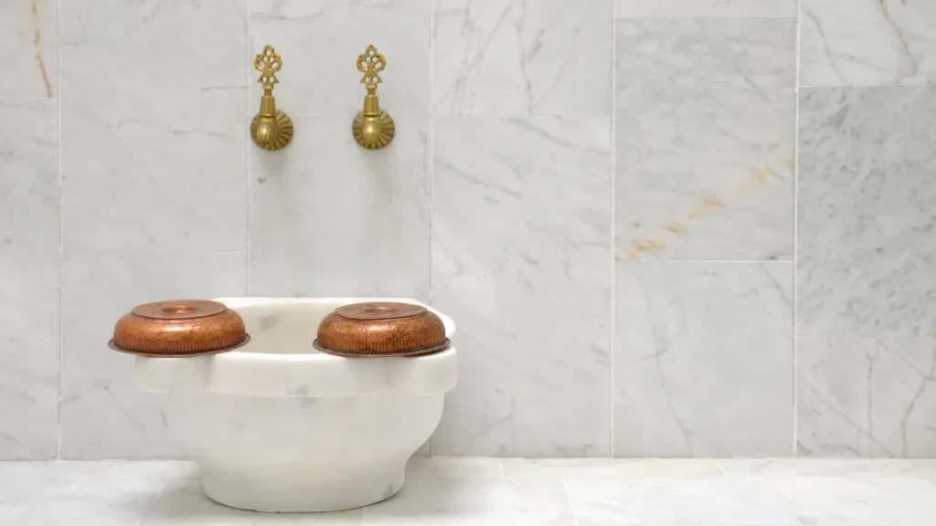 Traditional marble Turkish bath in Sultanahmet Istanbul