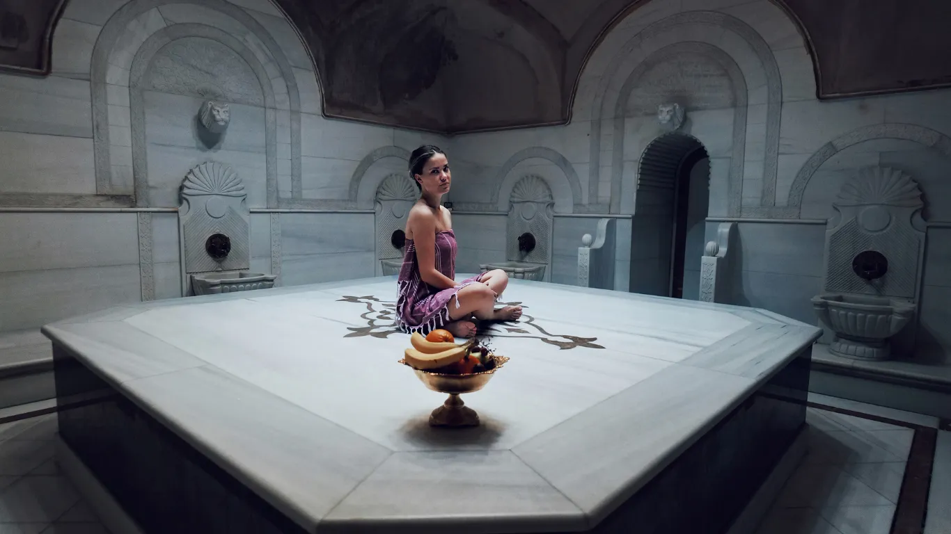 Couple enjoying luxury hammam near Blue Mosque at Victory Spa
